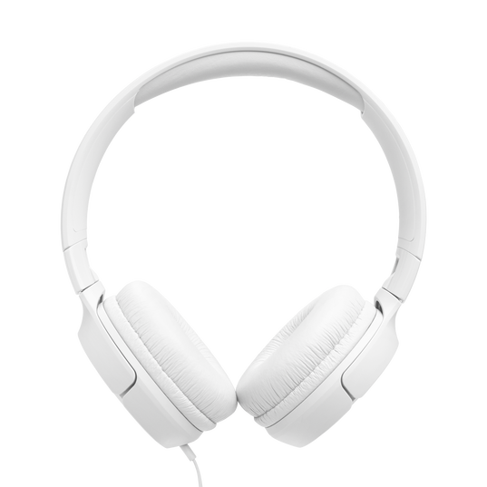 JBL Tune 520C USB-C - White - Hi-Res wired on-ear headphones - Left